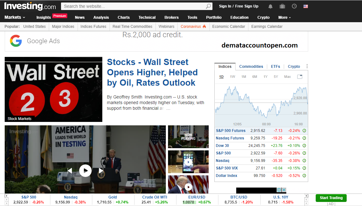 Best Stock Market Websites in India Investing.com