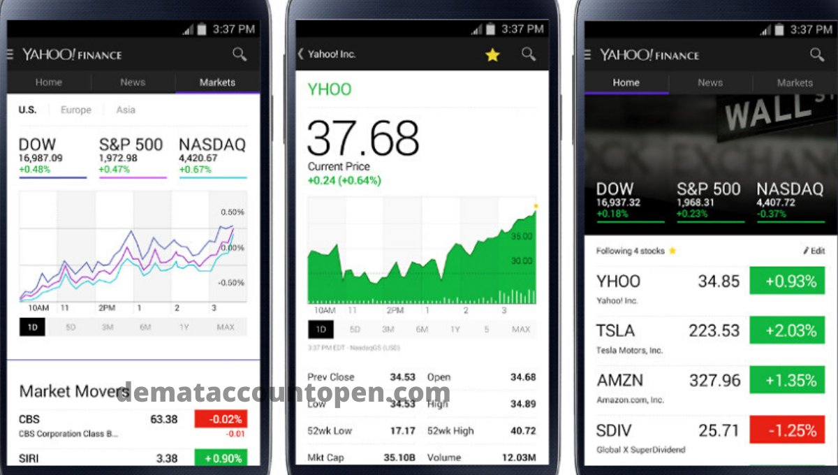 stock market app yahoo finance app
