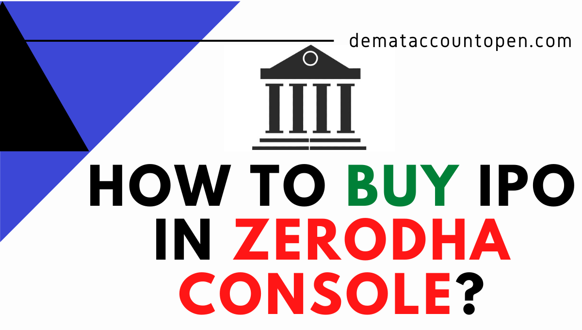 How to buy IPO in Zerodha Console?