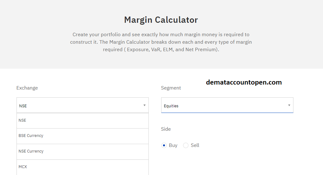 Upstox Margin Calculator