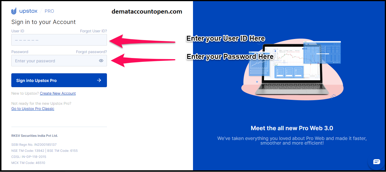 Upstox Login - Upstox Web Application
