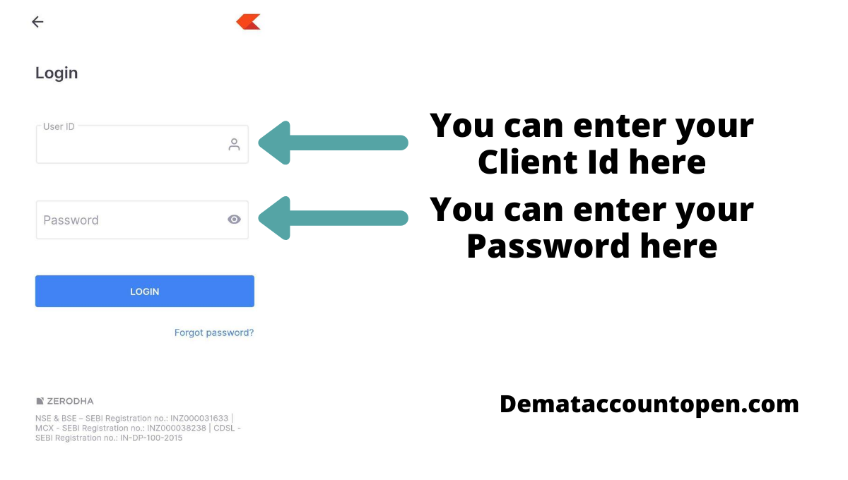 Zerodha Login for Zerodha Kite App